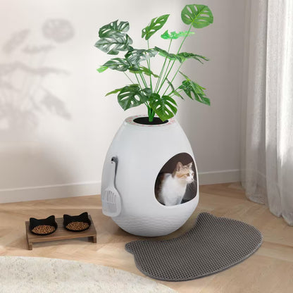 Transform Your Home with the Stylish Cat Litter Box Featuring Smart Odor Control and Hidden Design