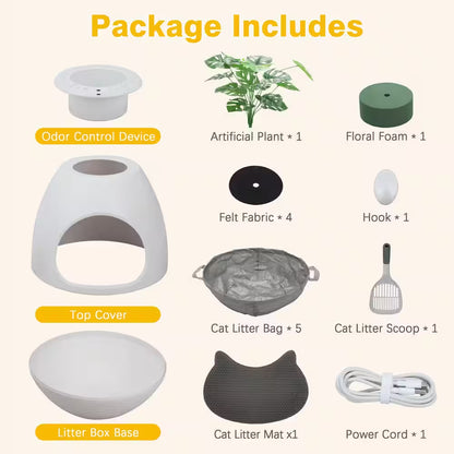 Transform Your Home with the Stylish Cat Litter Box Featuring Smart Odor Control and Hidden Design