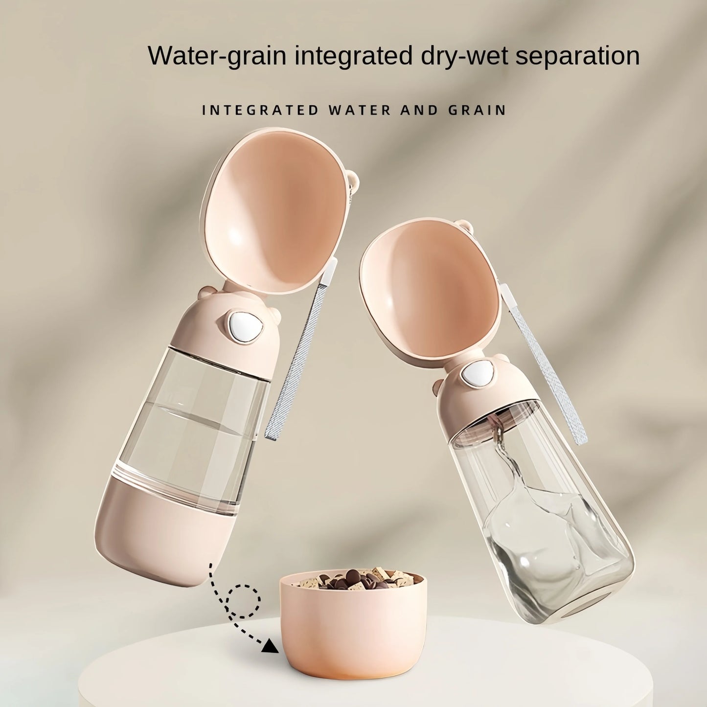 Travel-Friendly Dog Water Bowl: Premium Food-Grade Portable Cup with Dispenser for Dogs and Cats