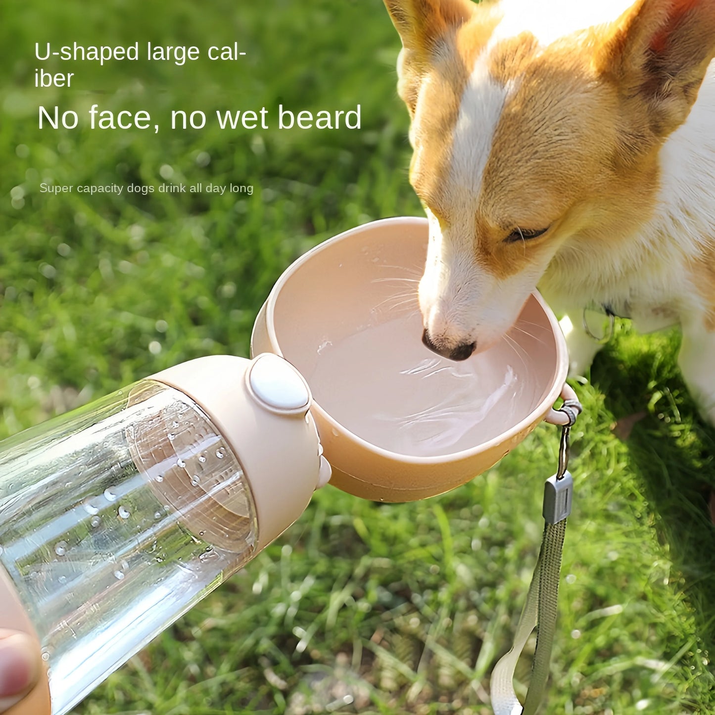 Travel-Friendly Dog Water Bowl: Premium Food-Grade Portable Cup with Dispenser for Dogs and Cats
