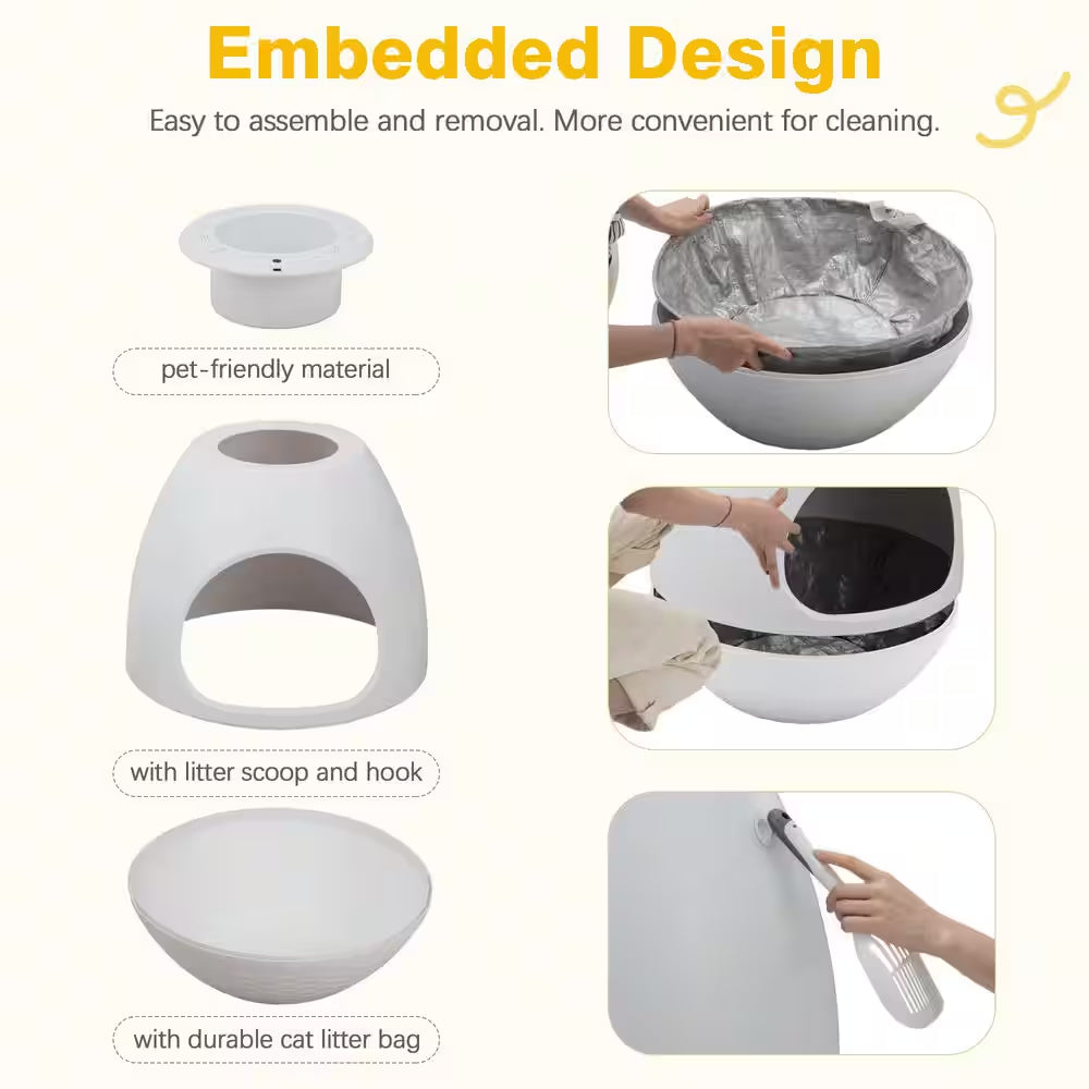 Transform Your Home with the Stylish Cat Litter Box Featuring Smart Odor Control and Hidden Design