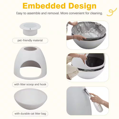 Transform Your Home with the Stylish Cat Litter Box Featuring Smart Odor Control and Hidden Design