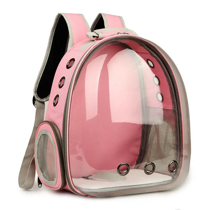 Revolutionary Cat Carrier Backpack: Stylish Transparent Space Capsule for Your Feline Friend - Comfortable, Breathable, and Perfect for All Adventures!