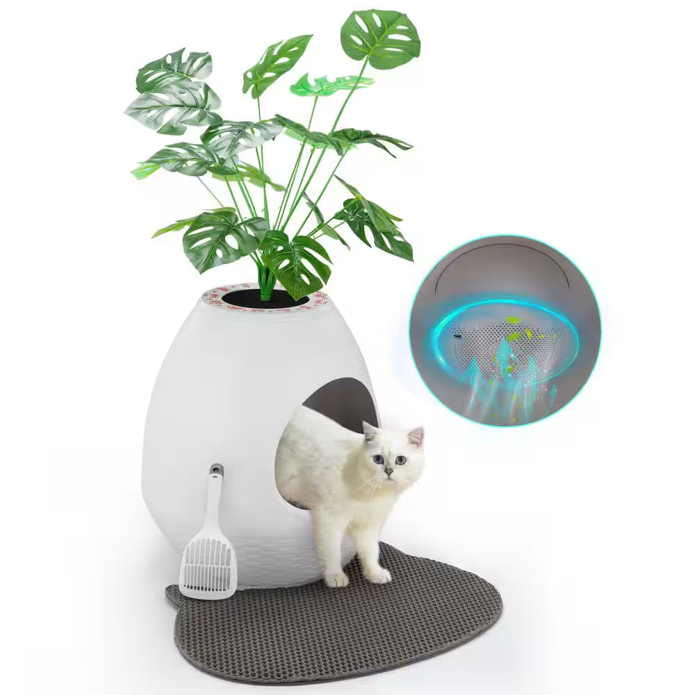Transform Your Home with the Stylish Cat Litter Box Featuring Smart Odor Control and Hidden Design